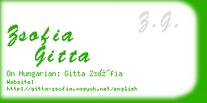 zsofia gitta business card
